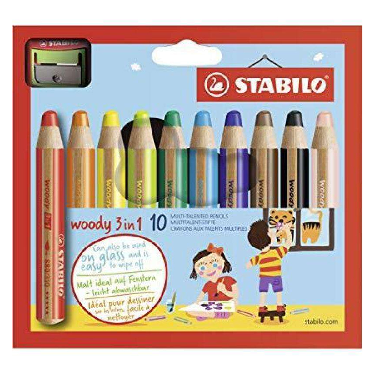 STABILO WOODY 3EN1 LAPICES 10U