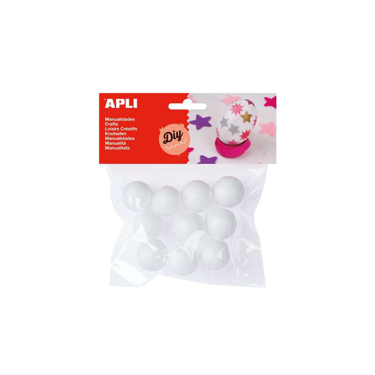 APLI BOLAS POREX 25MM 10U