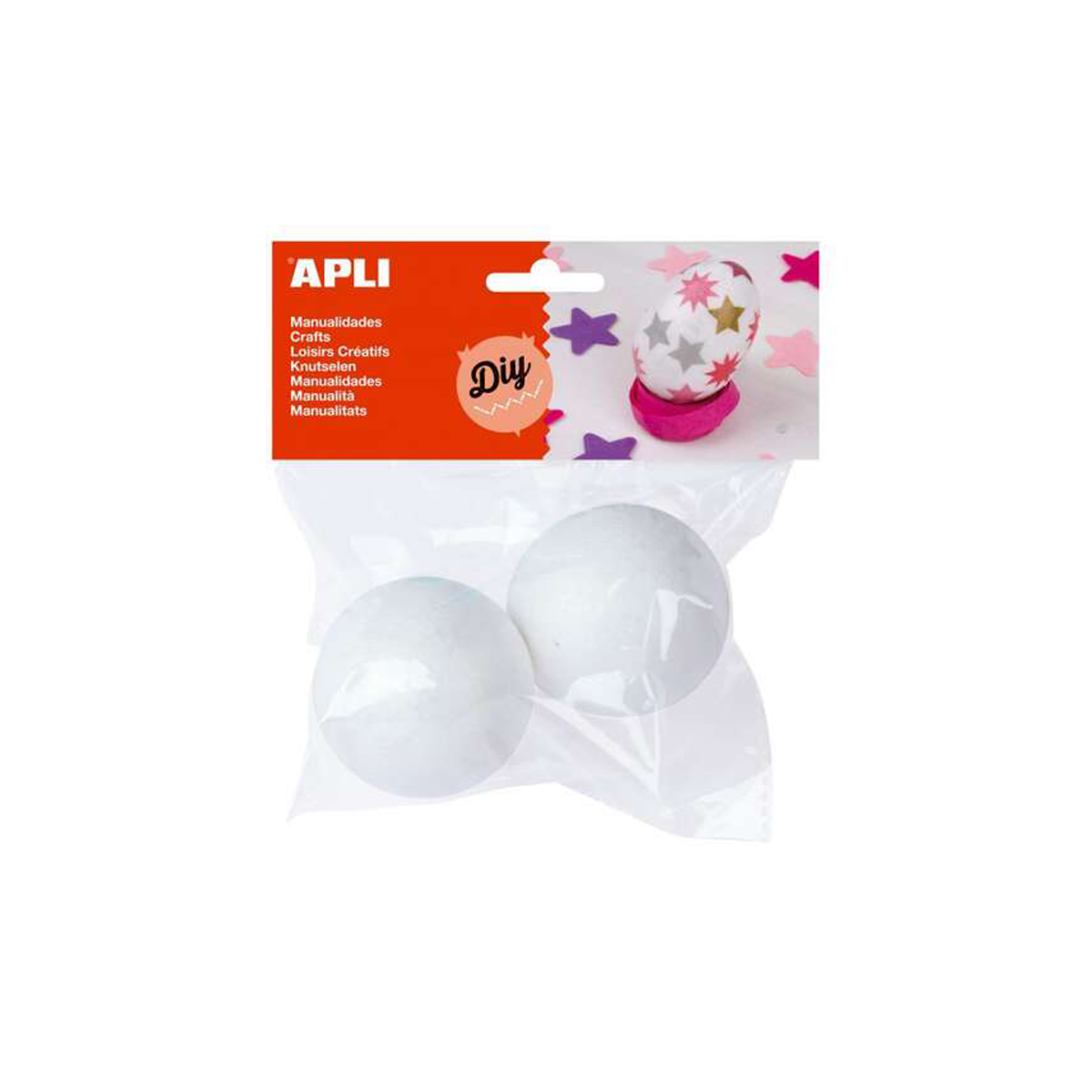 APLI BOLAS POREX 70MM 2U