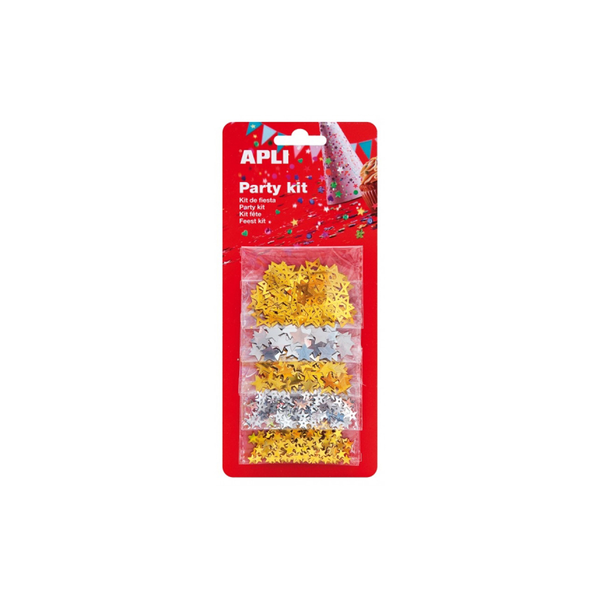 APLI CONFETI ESTRELLA ORO PLAT