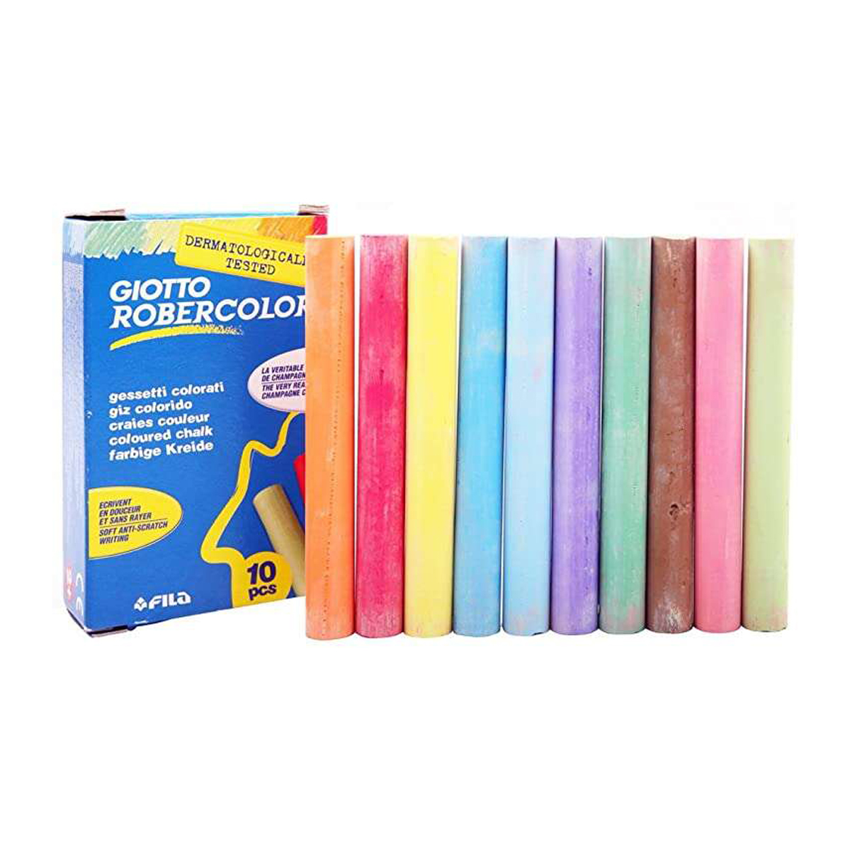 GIOTTO TIZA REDONDA 10U COLORE