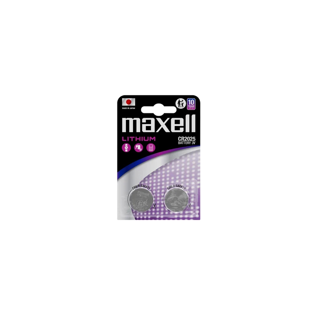 MAXELL 2 PILAS BOTON CR2025 3V