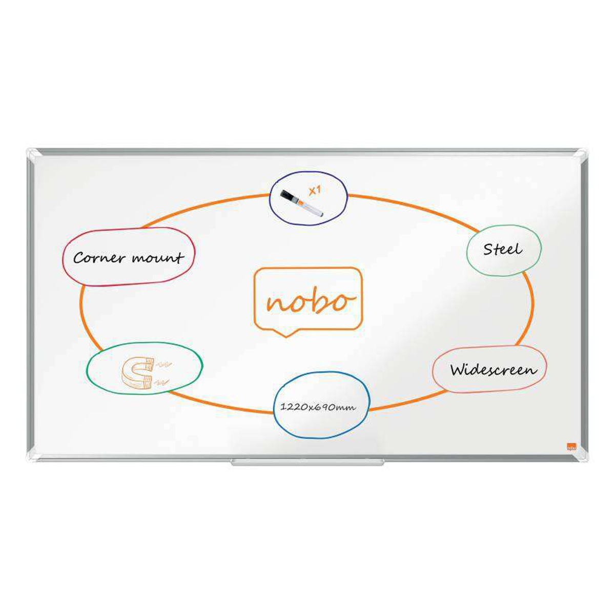 NOBO PIZARRA MAGNETIC 1220X690