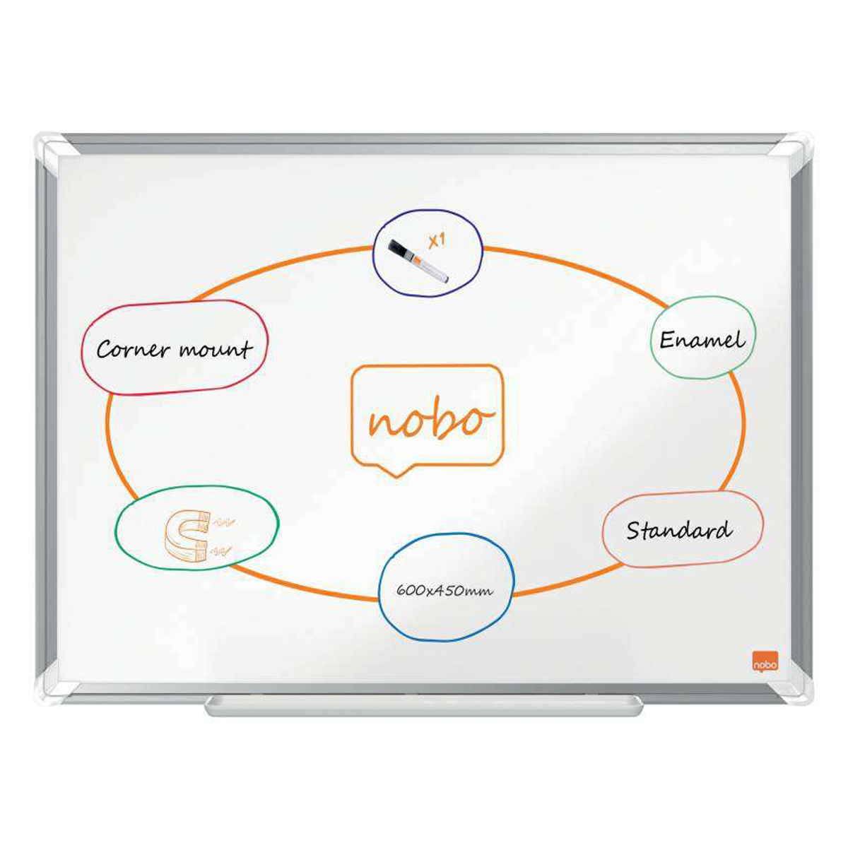 NOBO PIZARRA MAGNETICA 600X450