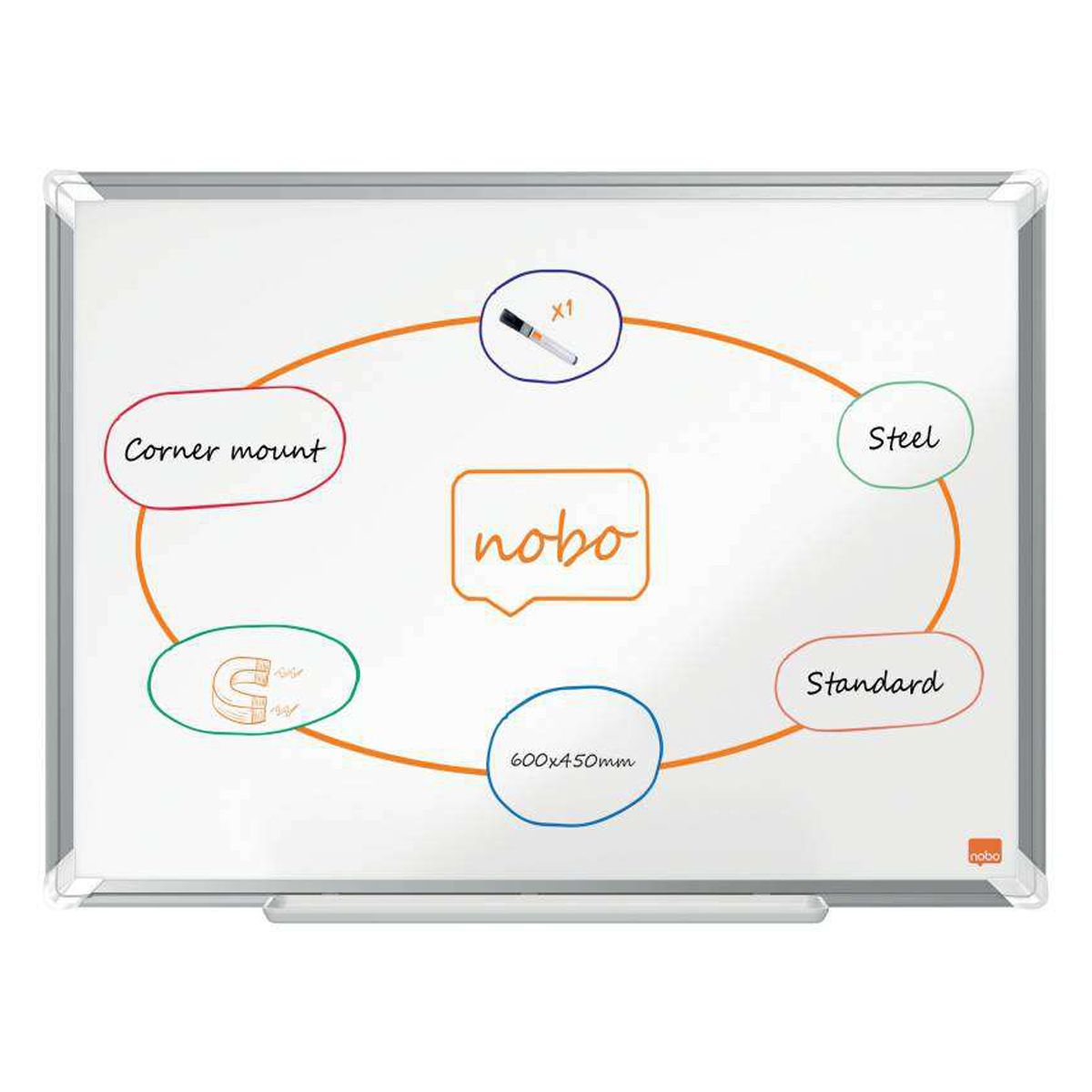 NOBO PIZARRA MAGNETICA 600X450