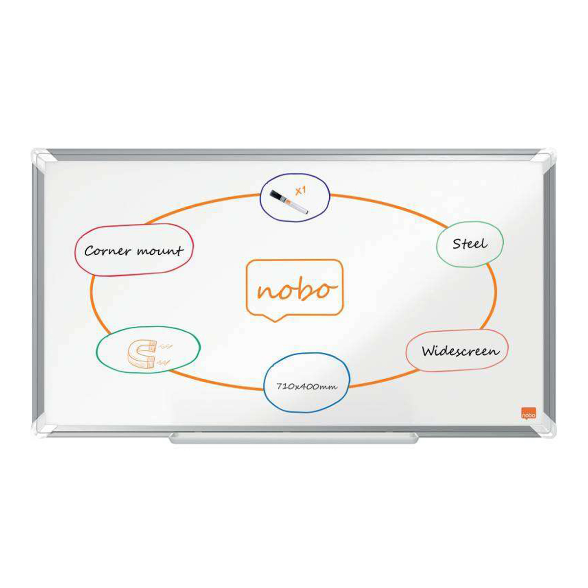 NOBO PIZARRA MAGNETICA 710X400