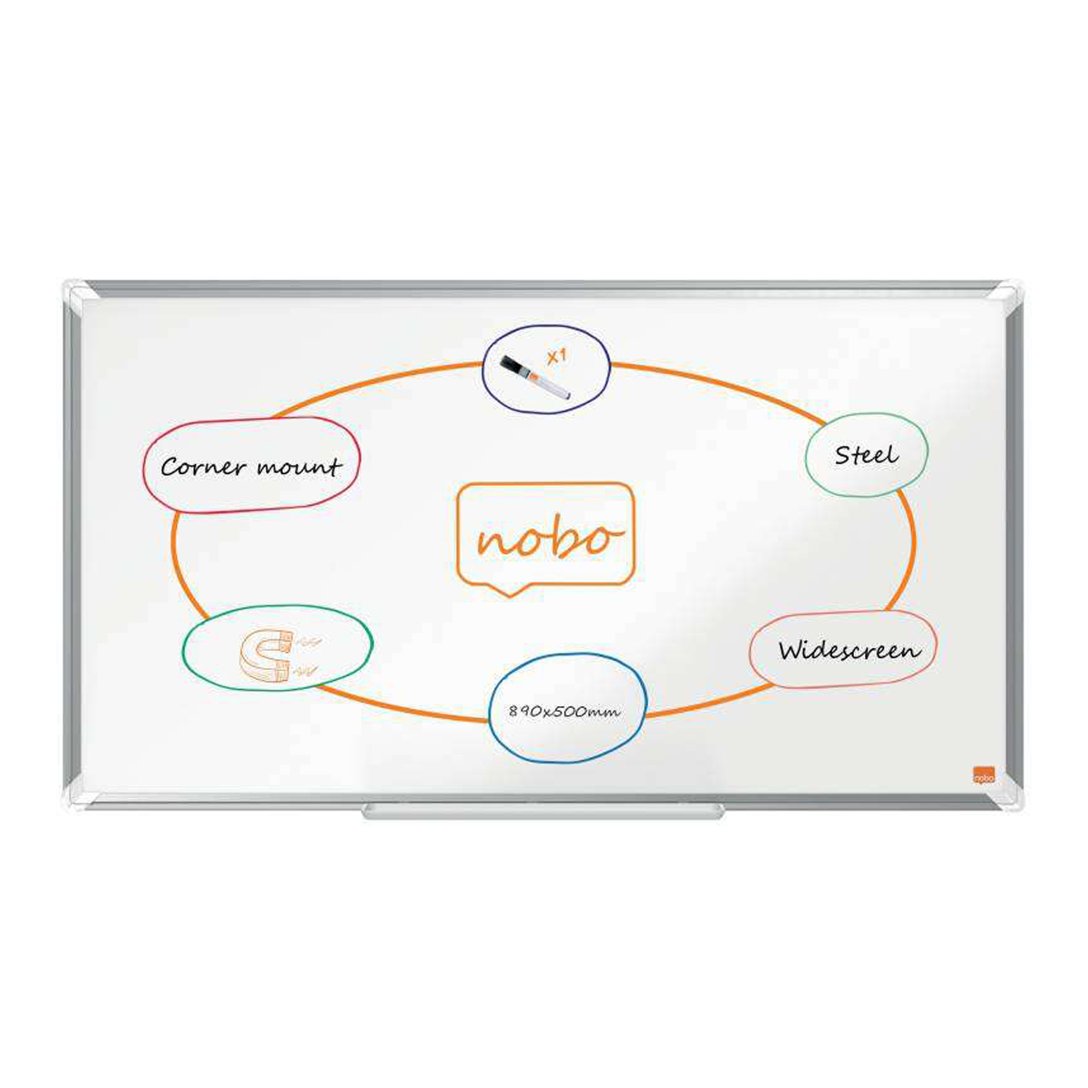 NOBO PIZARRA MAGNETICA 890X500