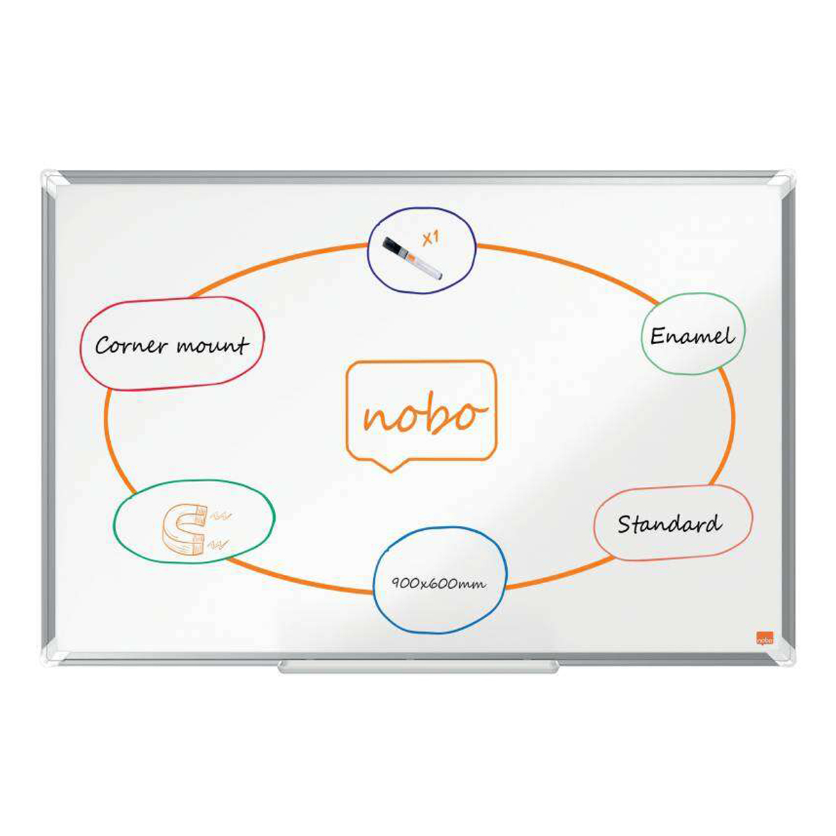 NOBO PIZARRA MAGNETICA 900X600