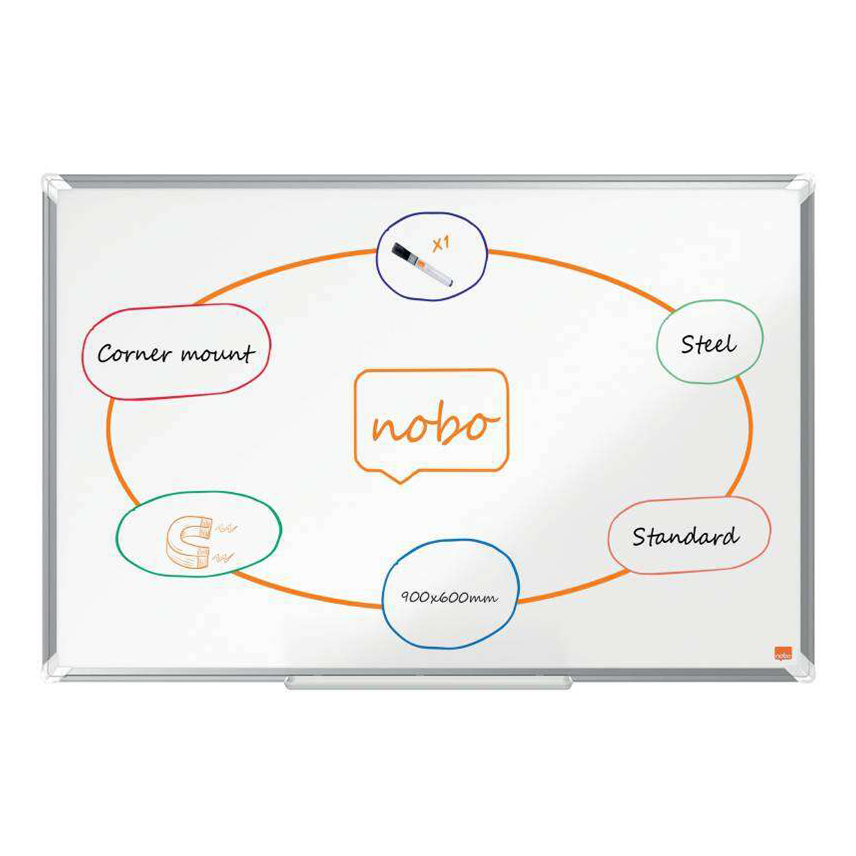 NOBO PIZARRA MAGNETICA 900X600