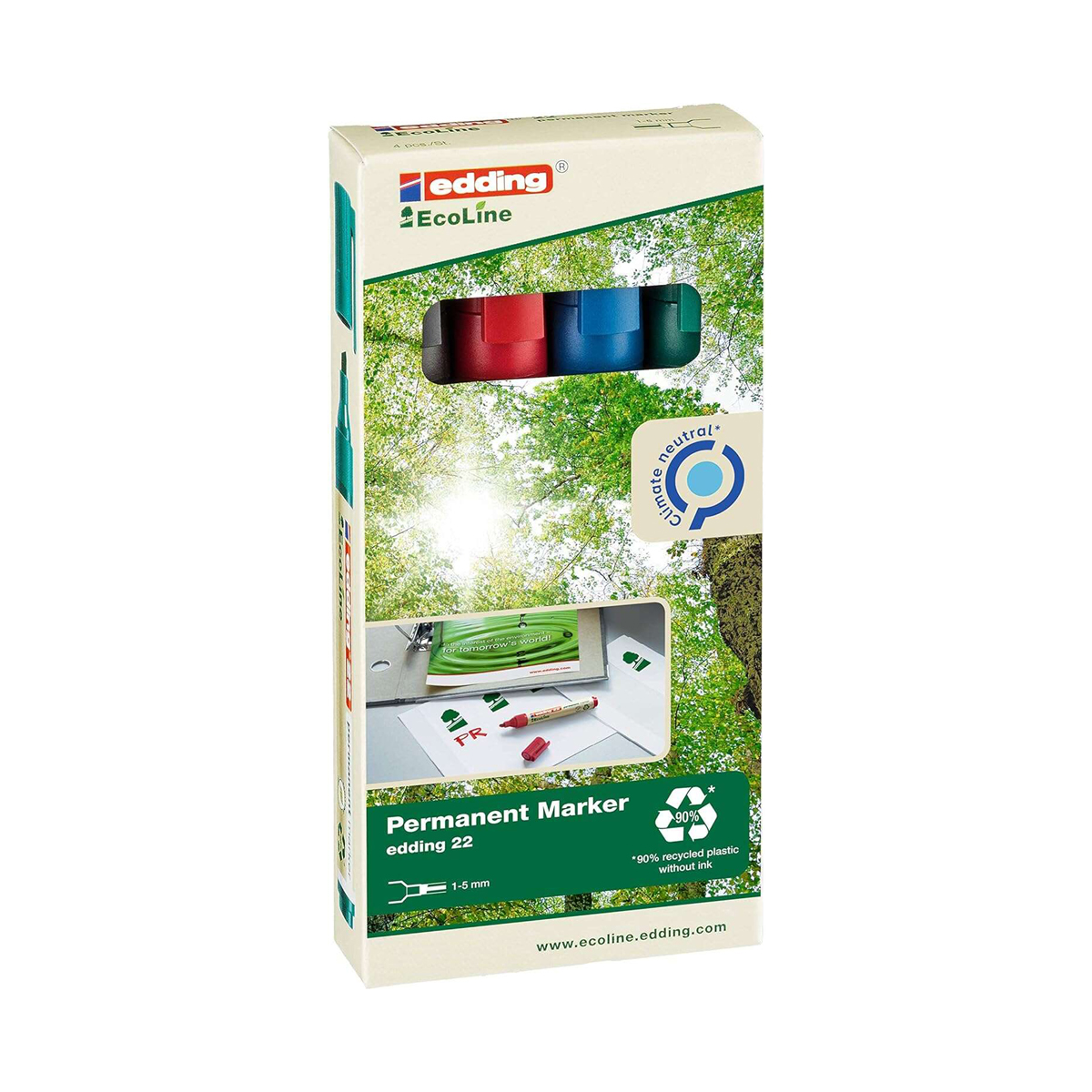 EDDING  22 PERMANENTE 1-5MM 4U
