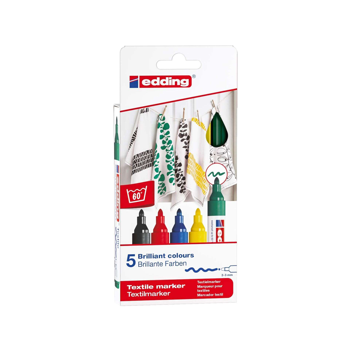 EDDING 4500 TEXTIL 2-3 SURT 5U