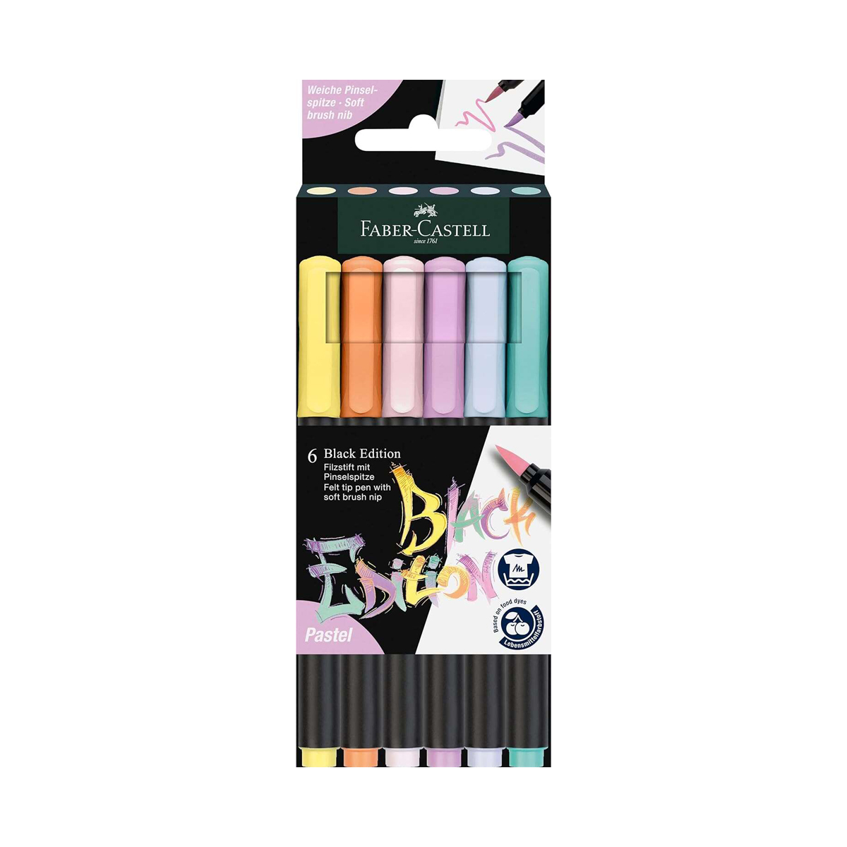 FABER PUNTA PINCEL COLORES 6U