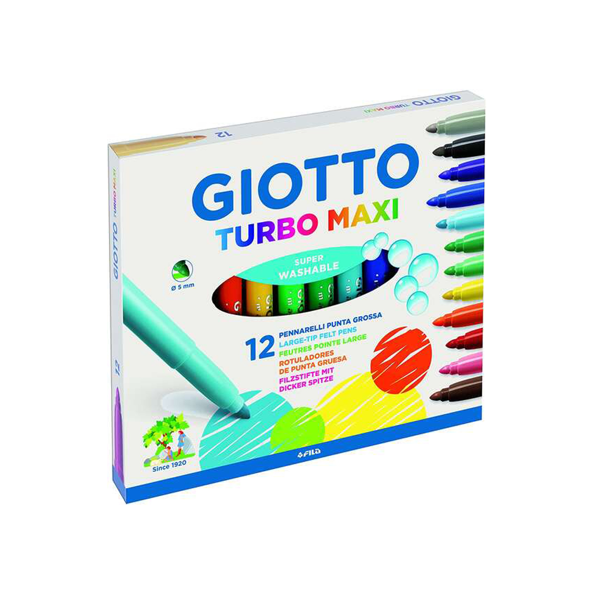 GIOTTO ROTU 5MM COLORES 12U