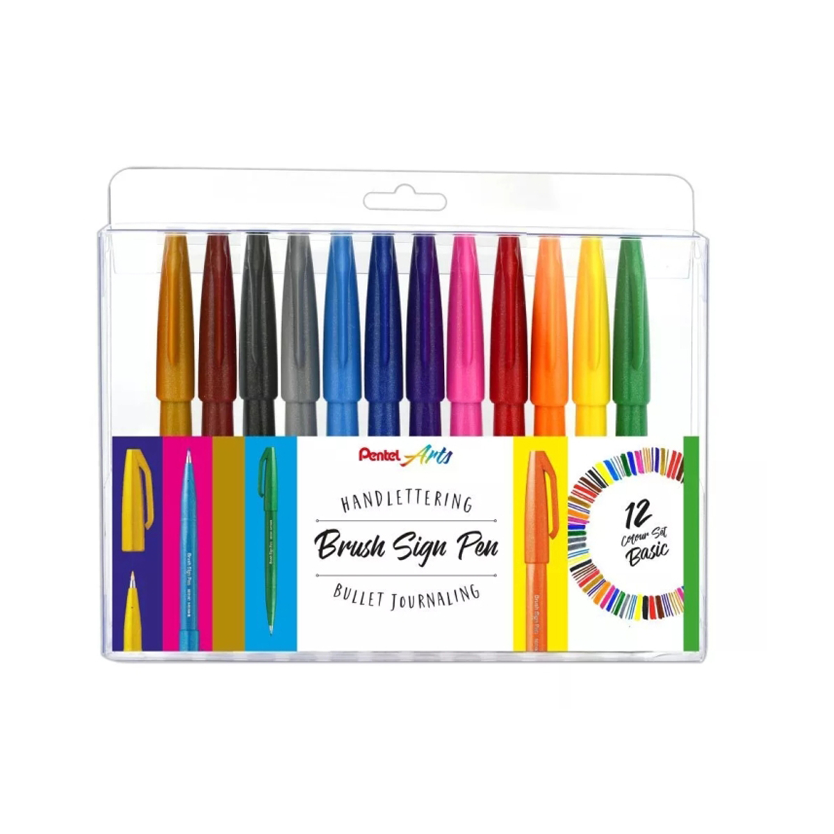 PENTEL PUNTA PINCEL SURTID 12U