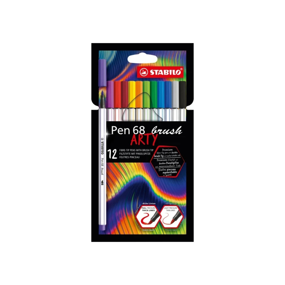 STABILO 68 ROTU P. PINCEL 12U