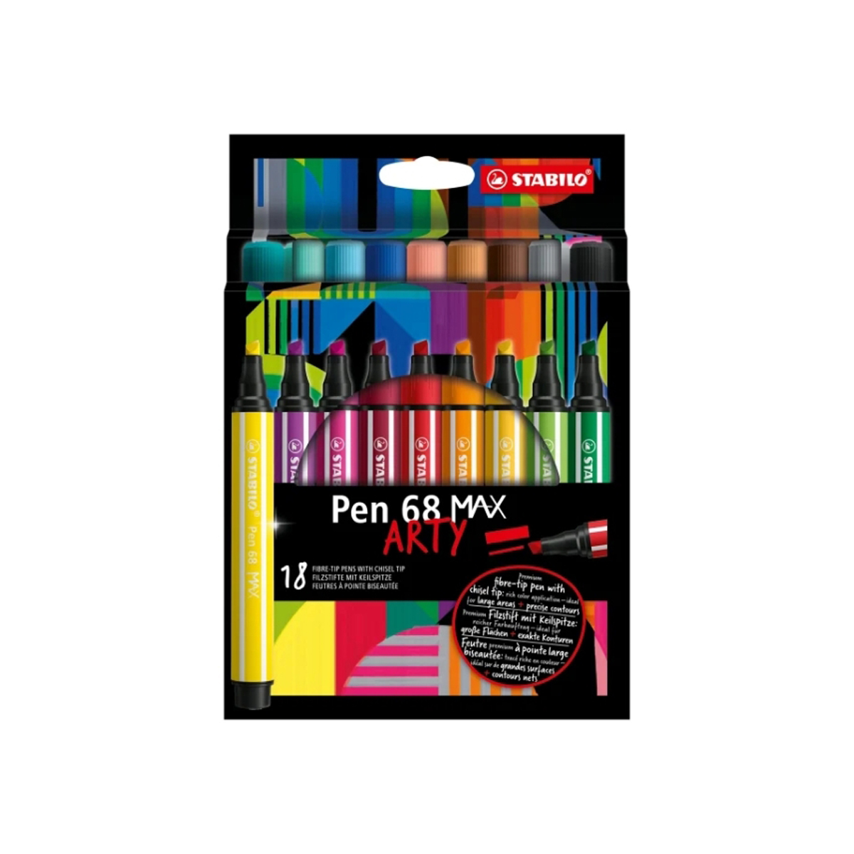 STABILO 68 ROTU 1-5MM SURT 18U