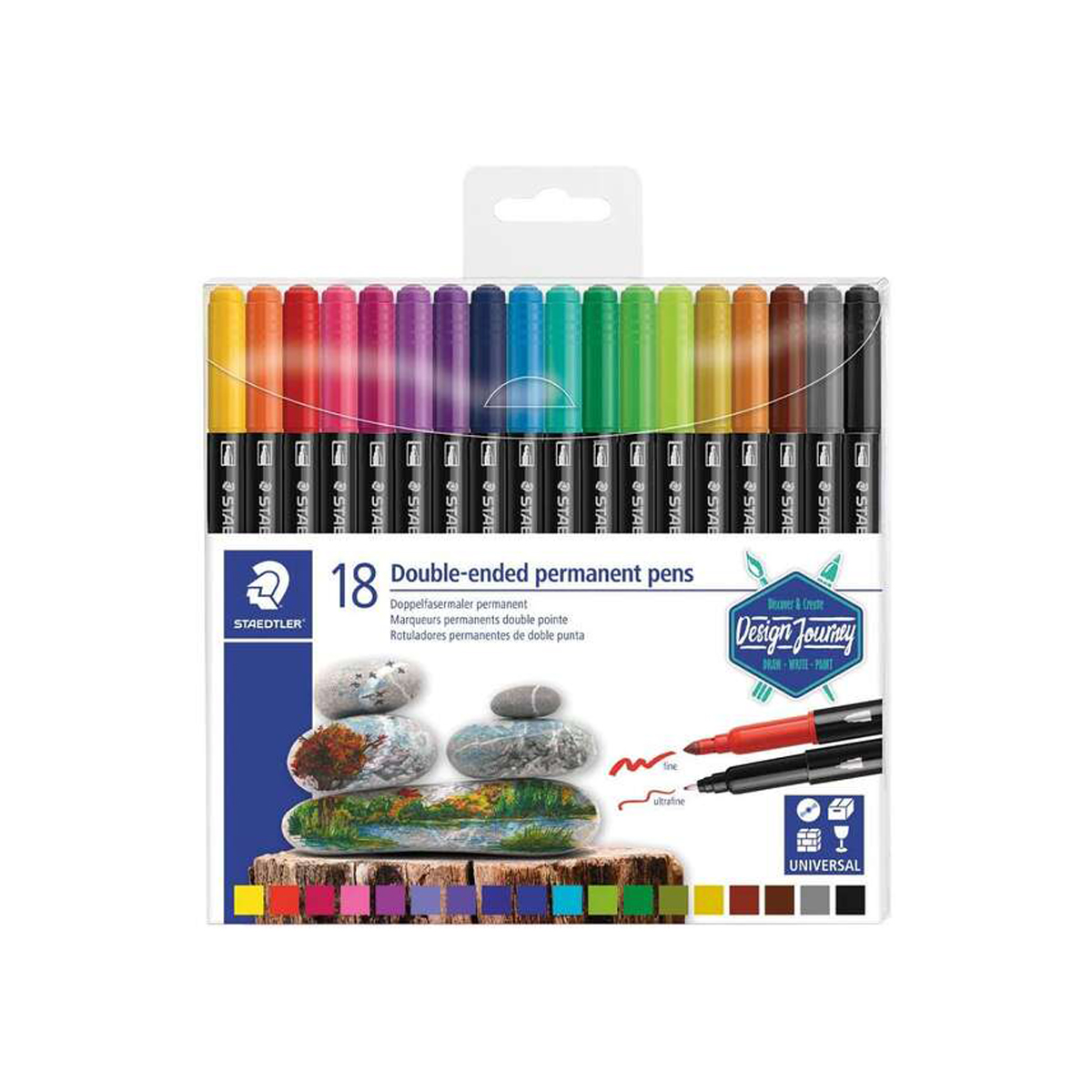 STAEDTLER 3187 DOBLE PUNTA 18U