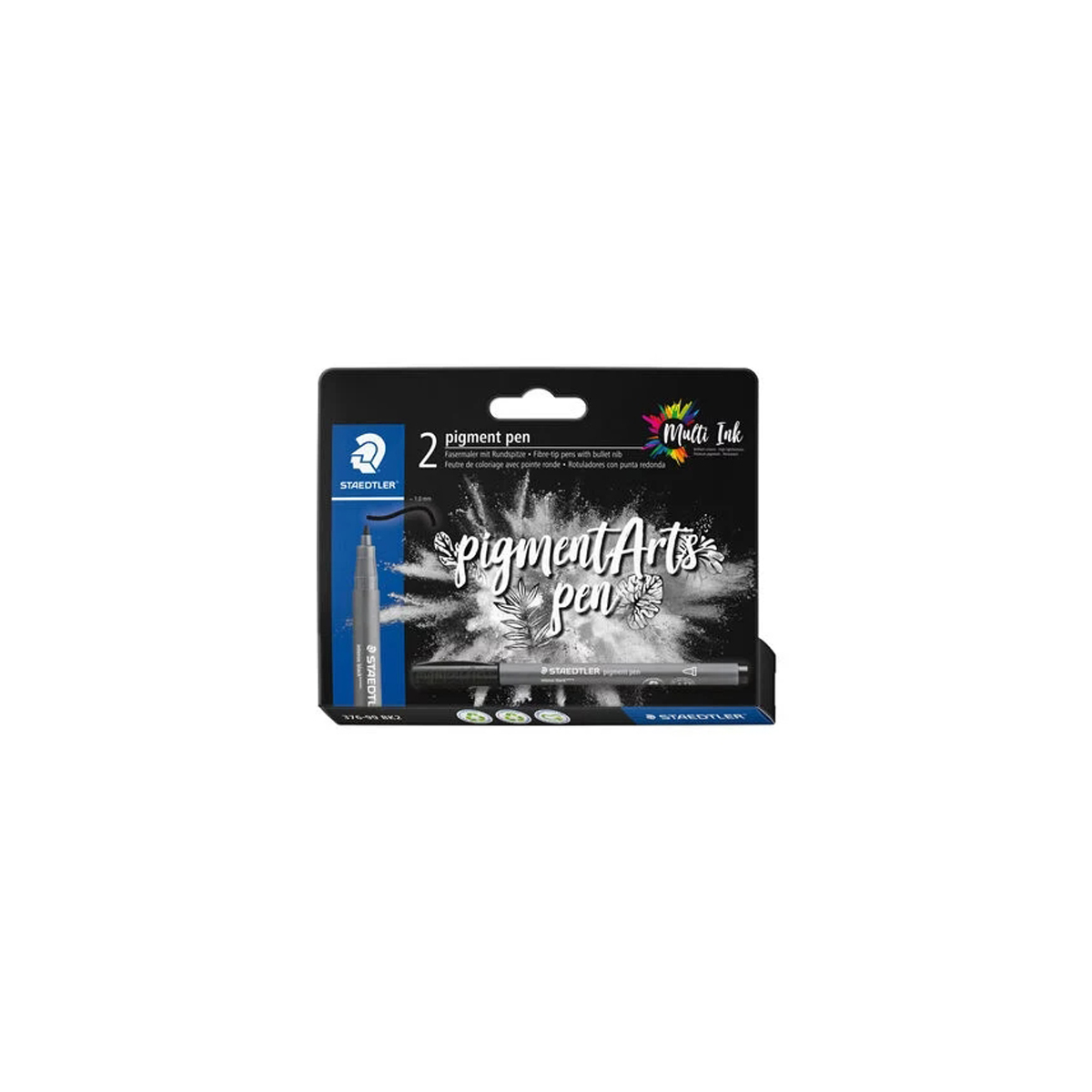 STAEDTLER 376 ROTU 1MM NEGR 2U