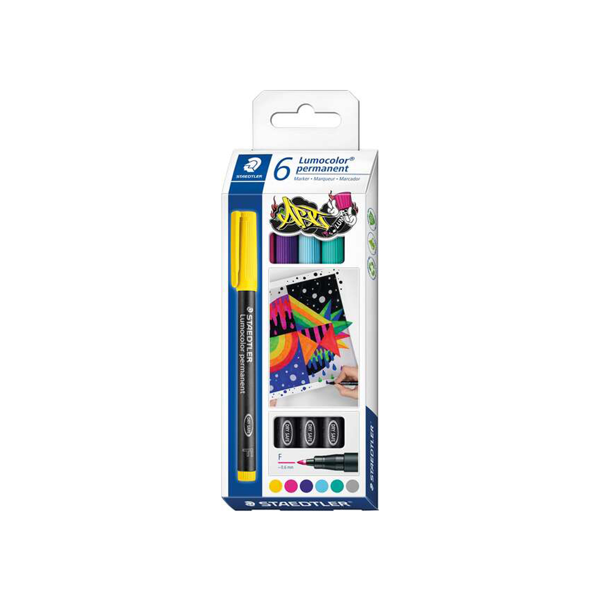 STAEDTLER 318 ROTU 0.6 SURT 6U
