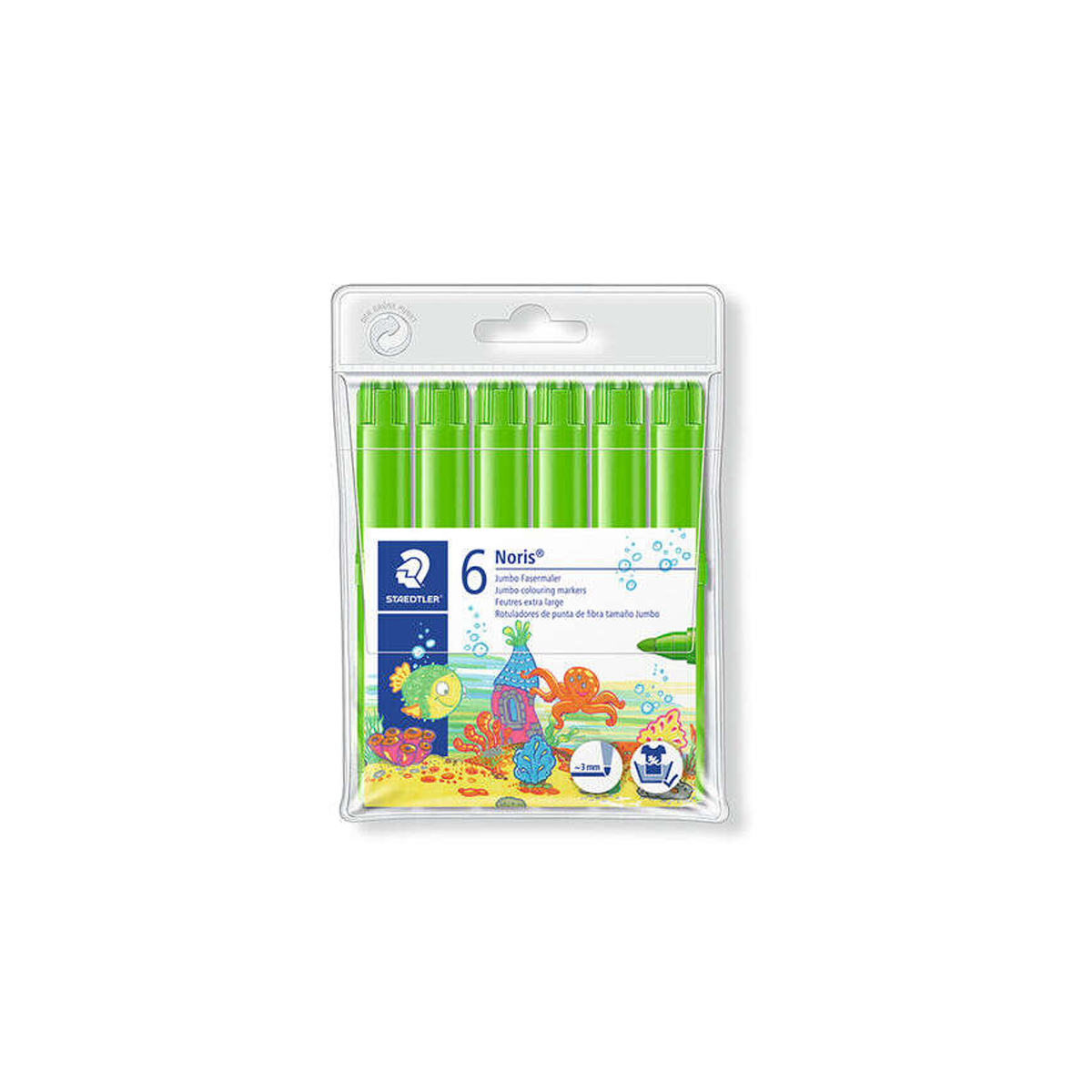 STAEDTLER 340 ROTU 3MM VERD 6U