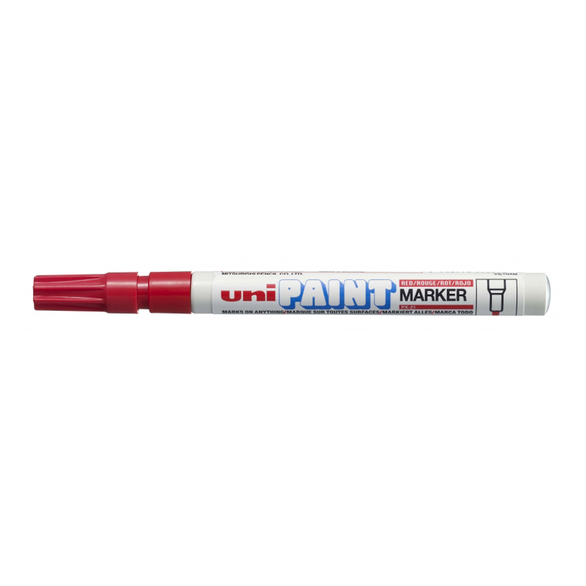 UNI-BALL M. PINTURA ROJO 12U