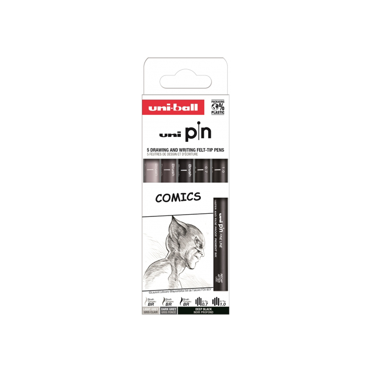 UNI-BALL UNI PIN COMIC SURT 5U