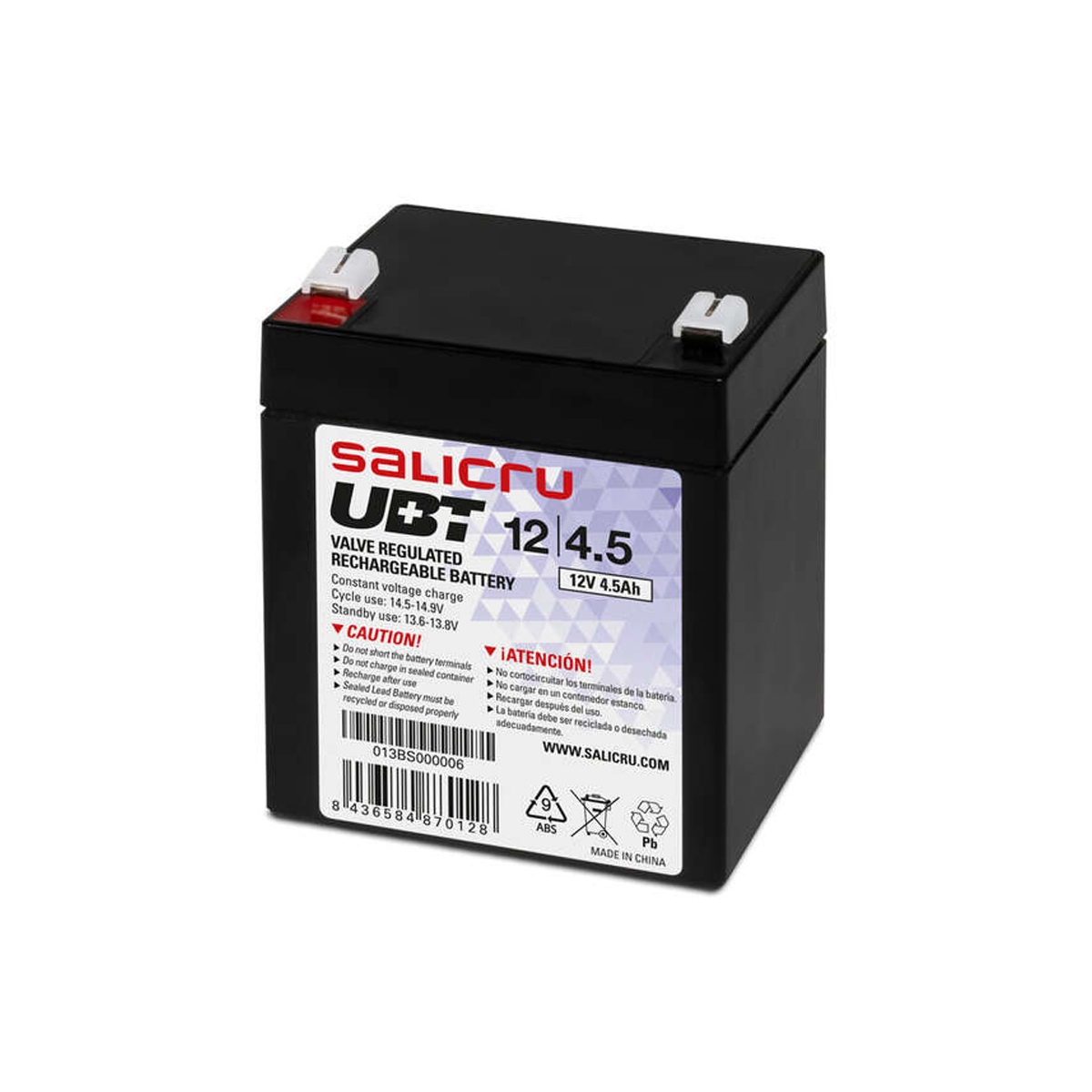 SALICRU BATERIA AGM 12V 4.5AH